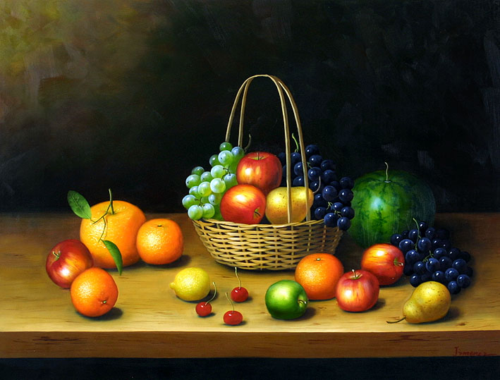 709x539 A Fruit Exhibition - Fruit Oil Painting