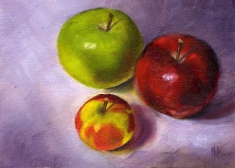 475x339 Proud Parents, Still Life Fruit Oil Painting, Marina Petro - Fruit Oil Painting