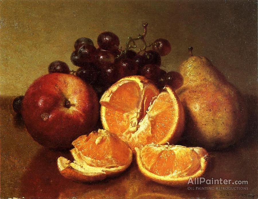 900x695 Robert Spear Dunning Still Life Of Fruit Oil Painting - Fruit Oil Painting