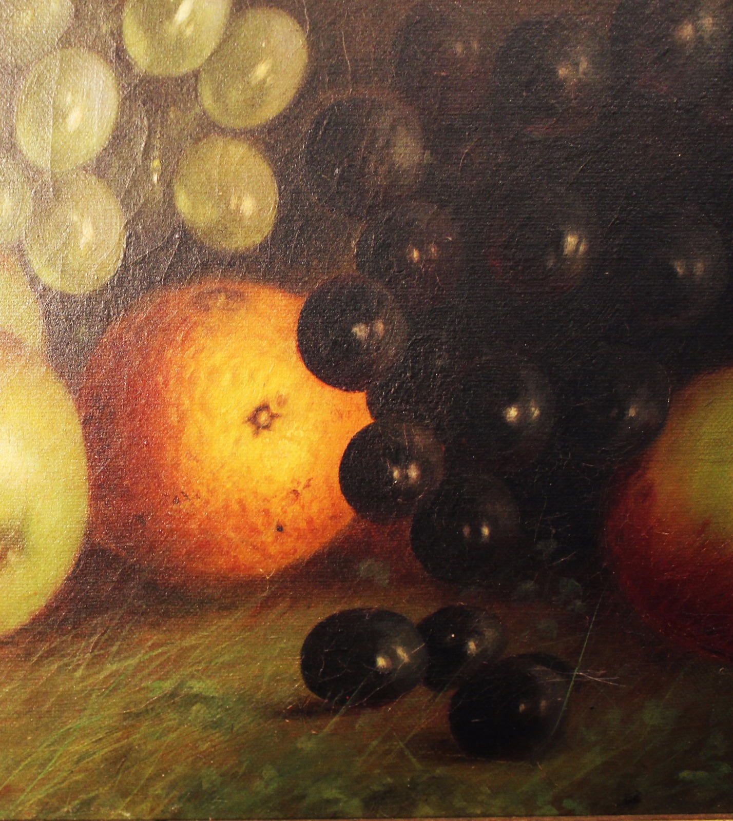 1428x1600 Victorian Antique Oil Painting. Still Life Of Fruit. Oil On Canvas - Fruit Oil Painting