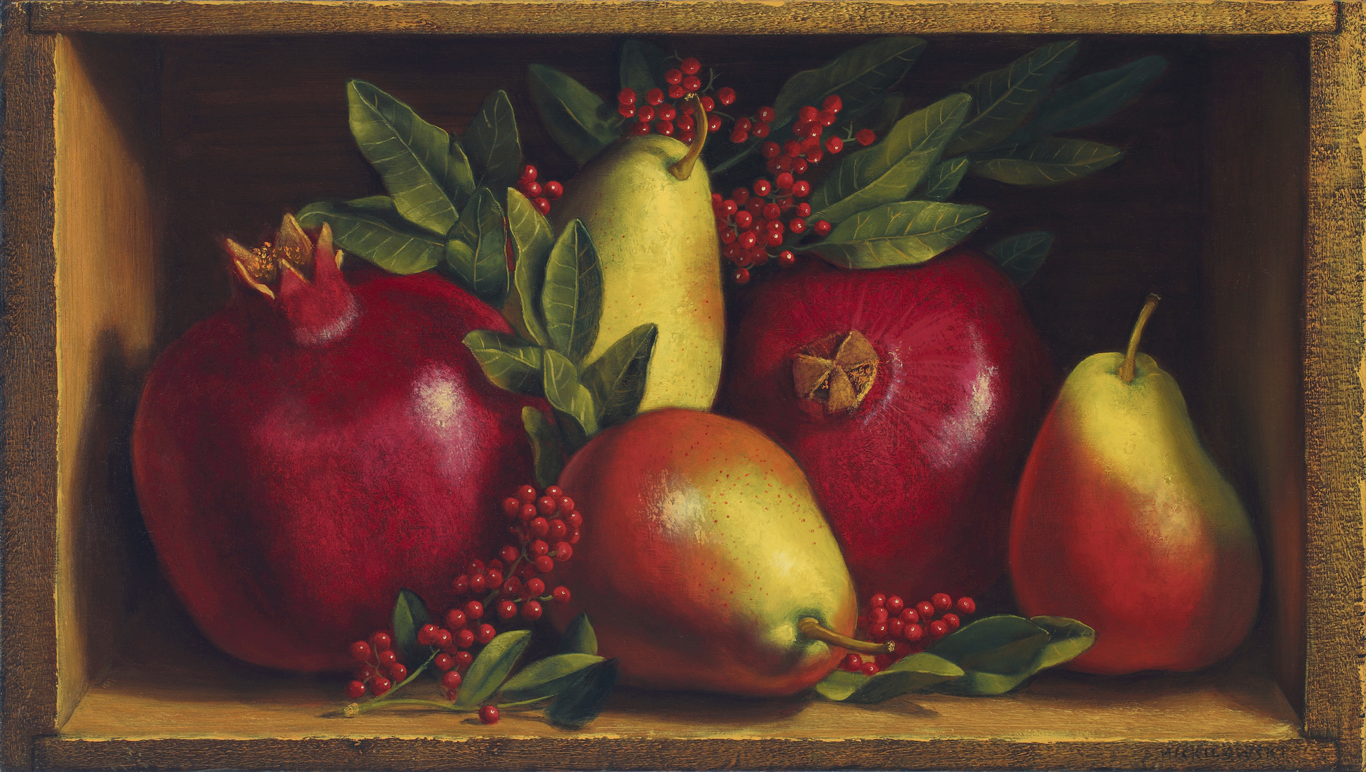 1945x1100 Denise Mickilowski Fruit And Vegetable Paintings - Fruit Oil Painting