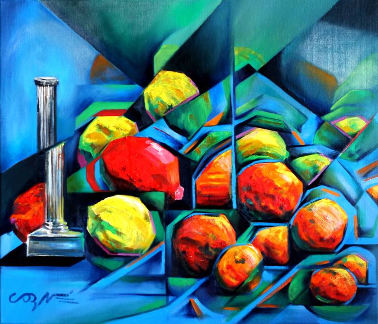 770x660 Saatchi Art Abstract Fruit Painting By Akkers - Fruit Painting