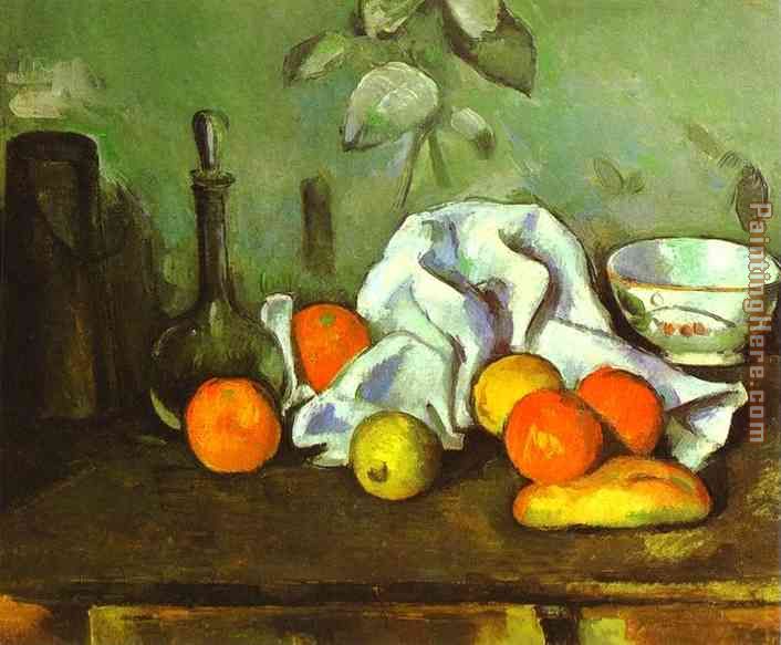 706x583 Paul Cezanne Still Life With Fruit Painting Anysize 50% Off - Fruit Still Life Painting
