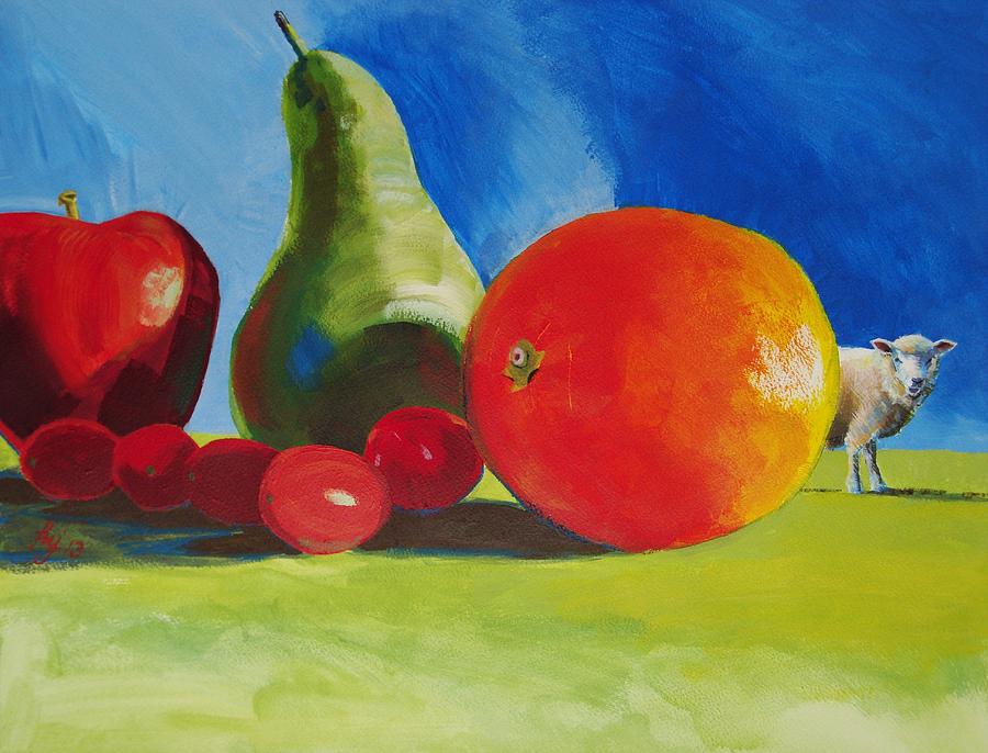 900x686 Still Life Fruit Painting By Mike Jory - Fruit Still Life Painting