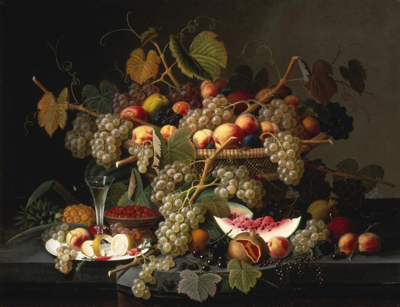 780x600 Still Life With Fruit Smithsonian American Art Museum - Fruit Still Life Painting