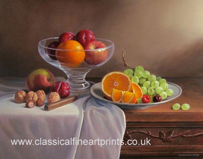 660x519 Fruits On A Table Still Life Painting By Philip 7 - Fruit Still Life Painting