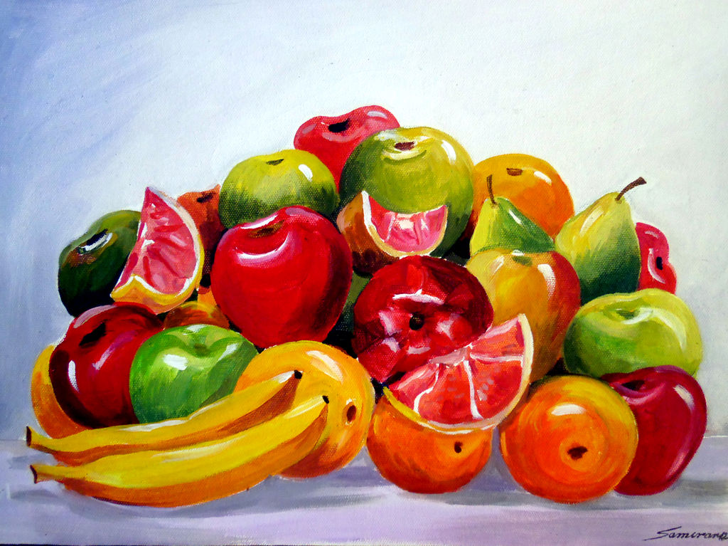 Fruit Still Life Painting At PaintingValley Com Explore Collection Of Fruit Still Life Painting