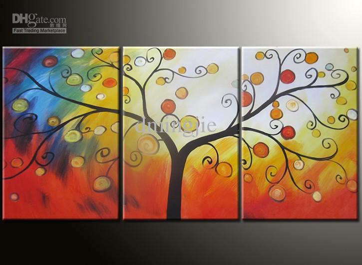 725x531 2018 Hand Painted Wall Art Fruit Tree Abstract Oil Paintings - Fruit Tree Painting