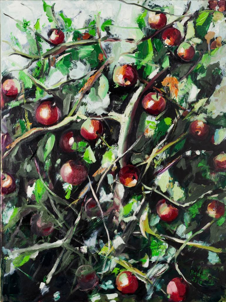 770x1027 Saatchi Art Apple Tree Painting By Ali Hammoud - Fruit Tree Painting