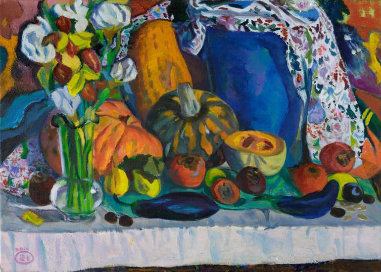 770x550 Saatchi Art Fruits And Vegetables Painting By Moesey Li - Fruits And Vegetables Painting
