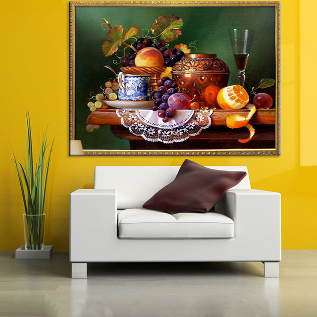 640x640 Hand Painted Modern Abstract Oil Painting Living Room Decor Fresh - Fruits Painting Images