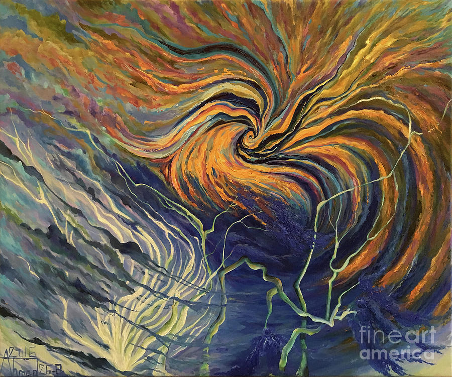 900x751 Nature Frustration Painting By Ahmed Al Saleh - Frustration Painting