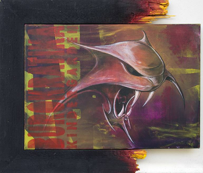 770x657 Saatchi Art Induced Frustration Painting By Jerry Magni - Frustration Painting