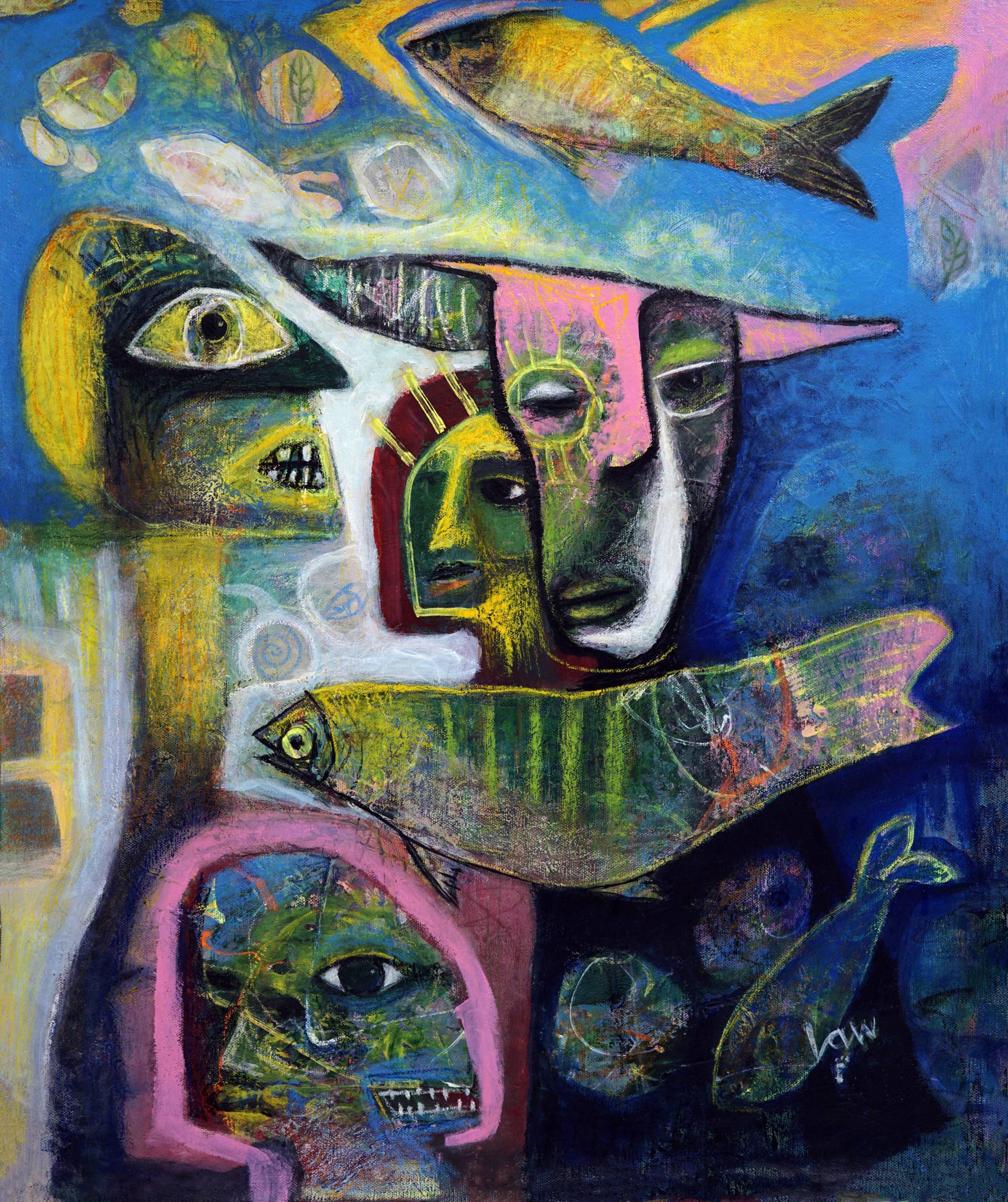 1920x2289 Saatchi Art Time Painting By Ken Law - Fsm Painting