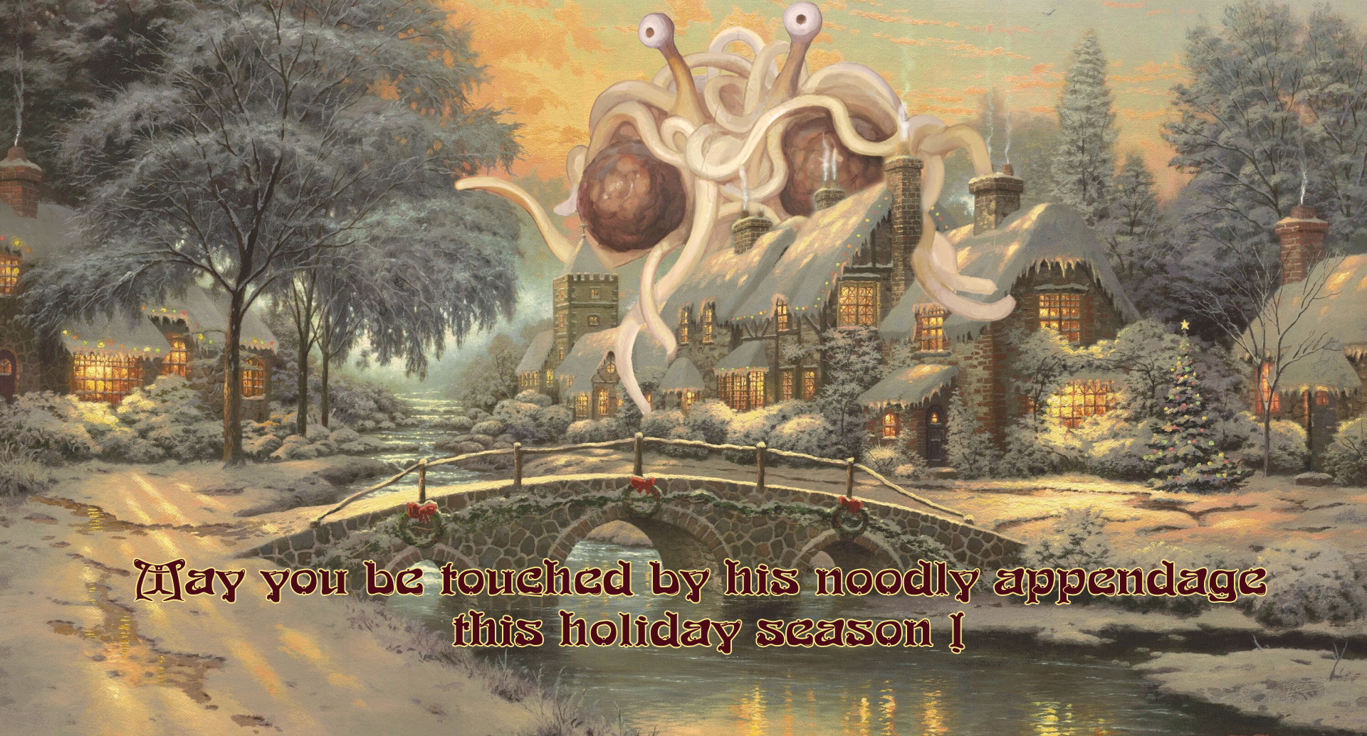 1920x1035 Happy Holidays From Fsm - Fsm Painting