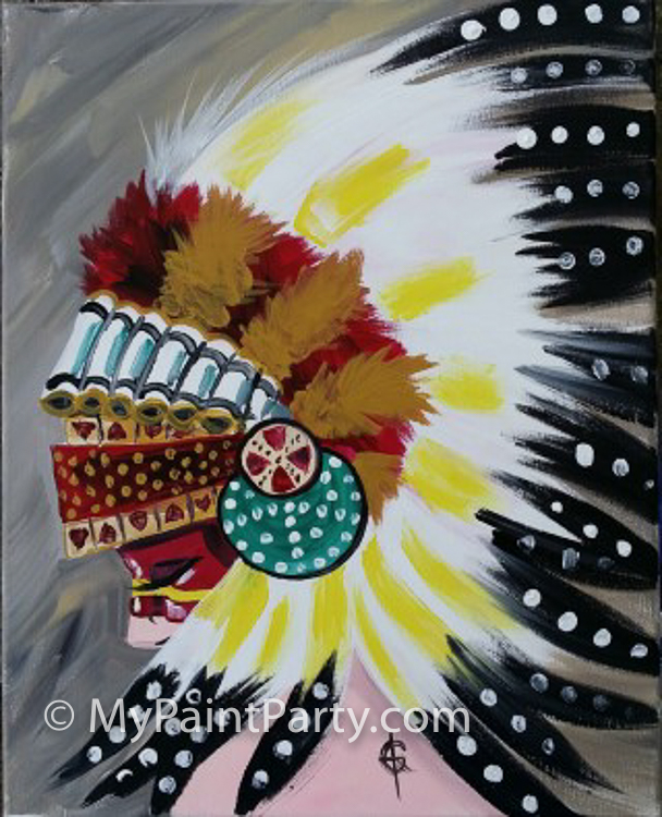 608x750 Fsu Girl My Paint Party - Fsu Painting