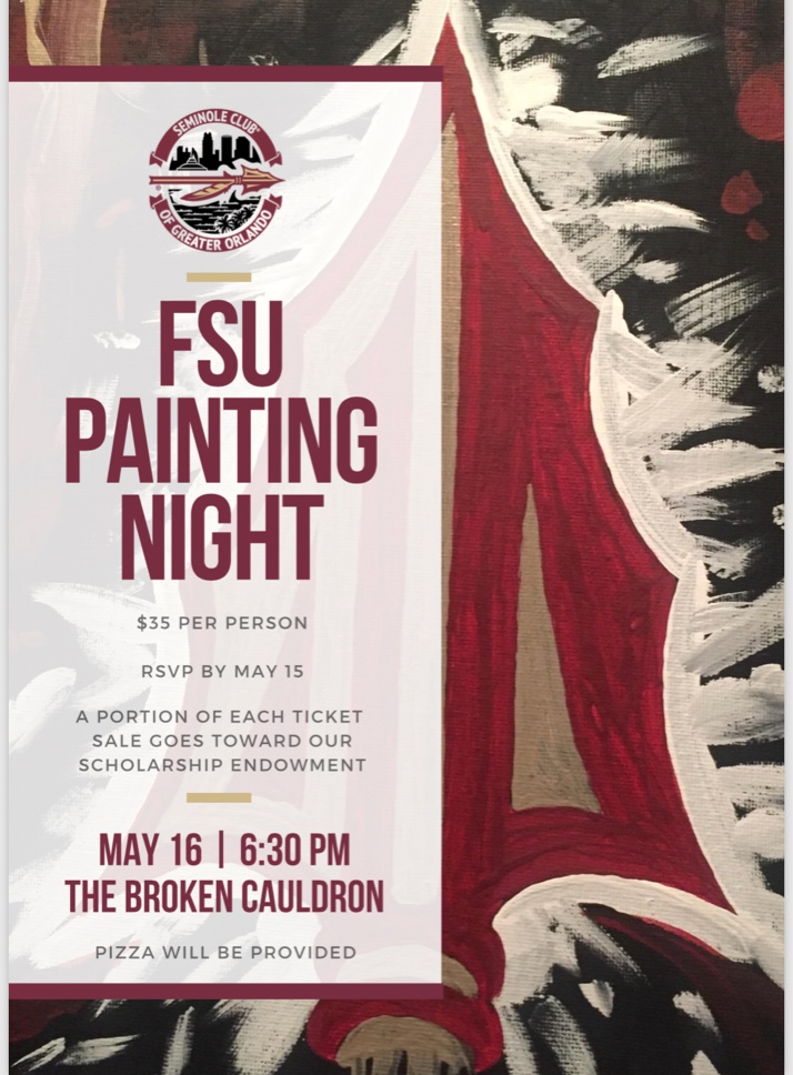 714x968 Fsu Paint Night - Fsu Painting