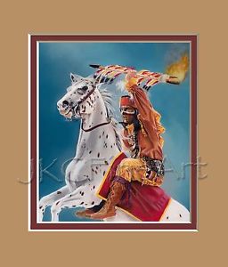 256x300 Fsu Seminoles Mascot Renegadeosceola Pastel Painting Print - Fsu Painting