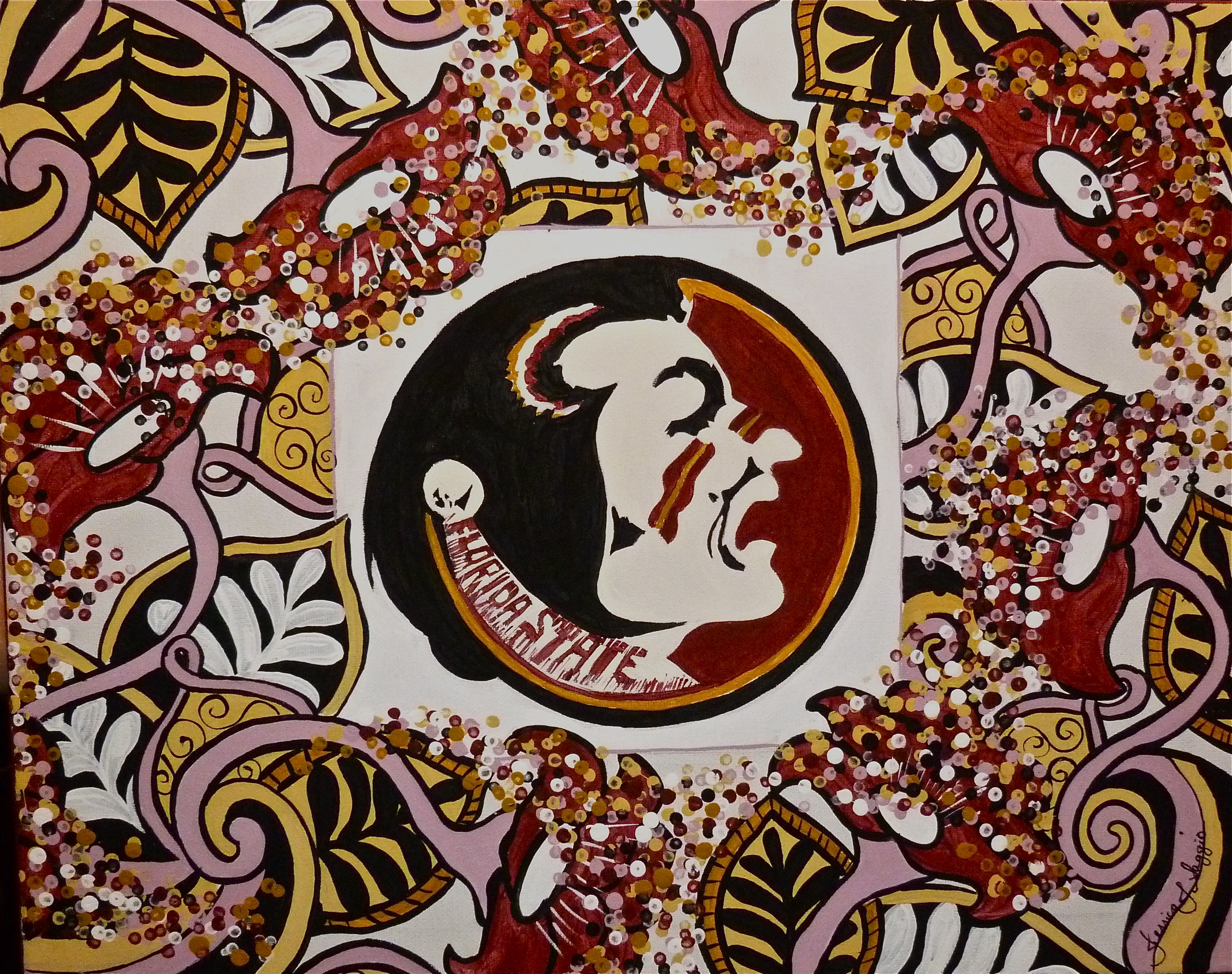 2781x2199 Paintings Galore! Fsu Seminoles, Commissions, A New Print Amp More - Fsu Painting