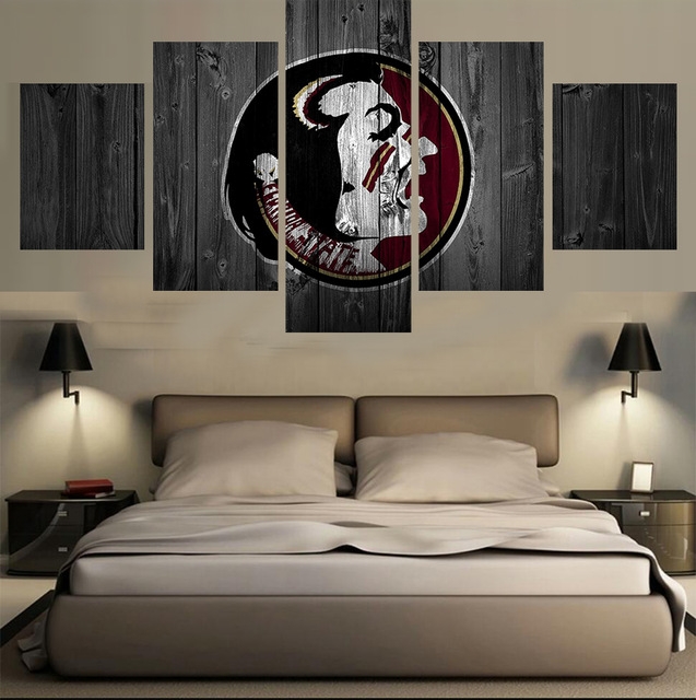 637x640 5 Pieces Florida State Seminoles Modern Home Wall Decor Painting - Fsu Painting