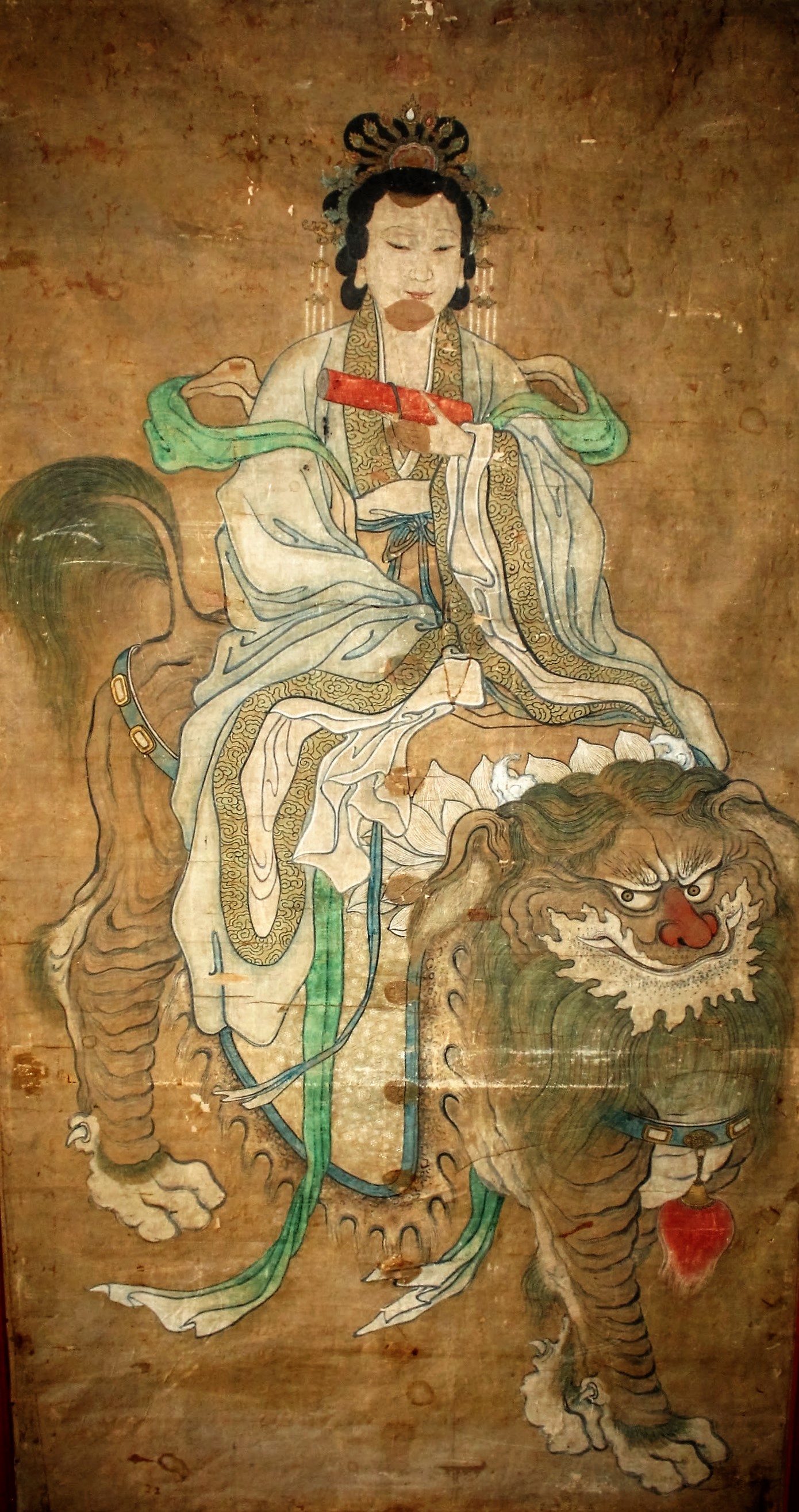 1390x2629 Filethe Queen Mother Of The West Riding Foo Dog.jpg - Fu Dog Painting