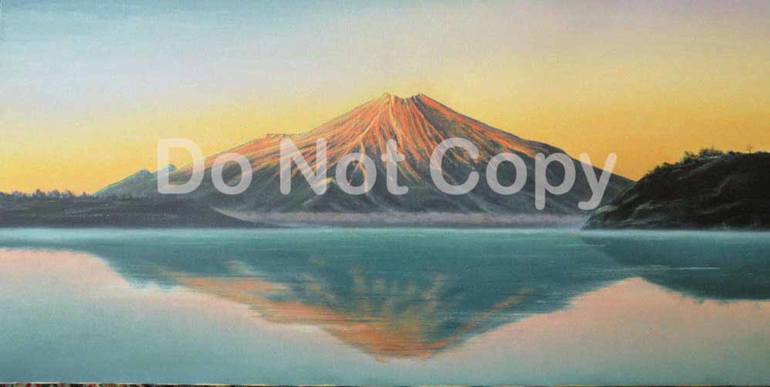 770x387 Saatchi Art Mt Fuji Painting By Kay Smith - Fuji Painting
