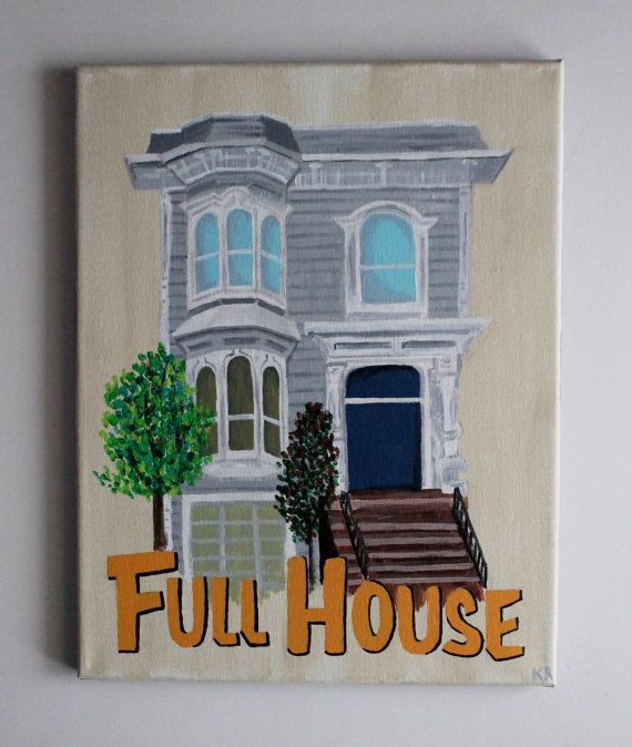 570x674 Full House, Fuller House, Tv Show Art, Tv Art, Netflix, San - Full House Painting
