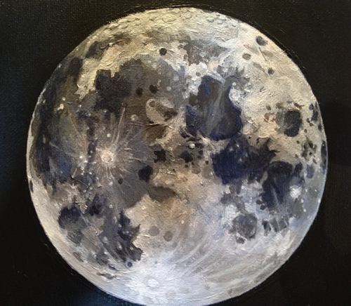 500x436 The Joy Of Tech (Rss Feed) Full Moon, A Painting By Nitrozac - Full Moon Painting