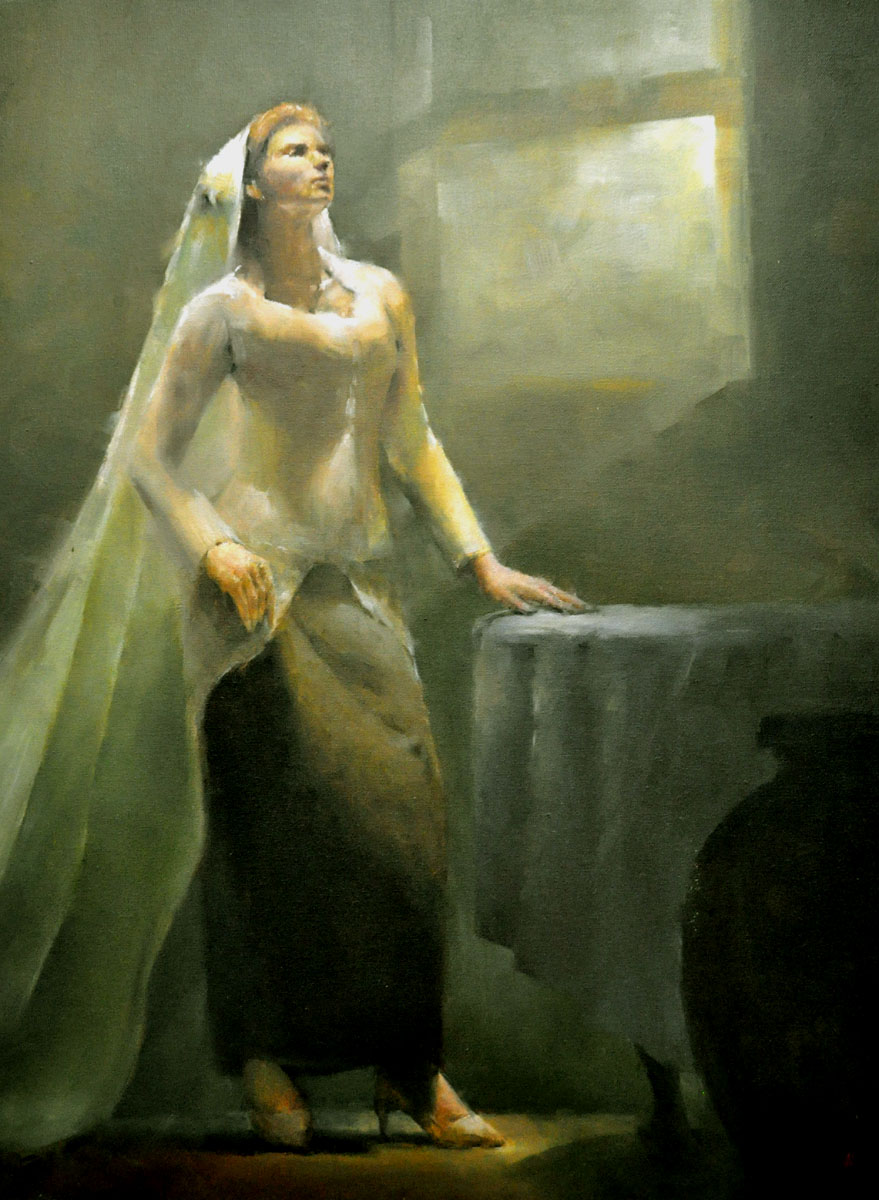 879x1200 Old Painting Of Full Figure By Alrasyid - Full Painting