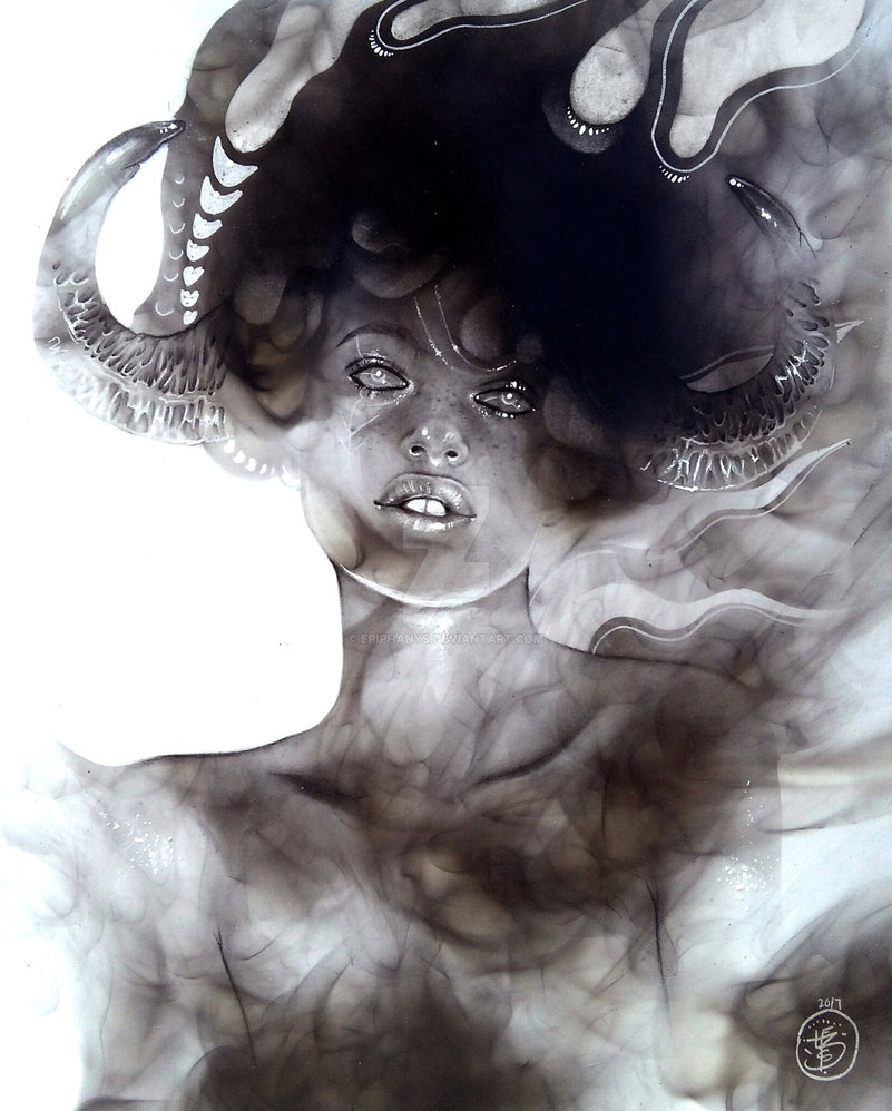 801x998 Fumage Painting (Woodland Beauty Series) 0.3 By Epiphanys - Fumage Painting