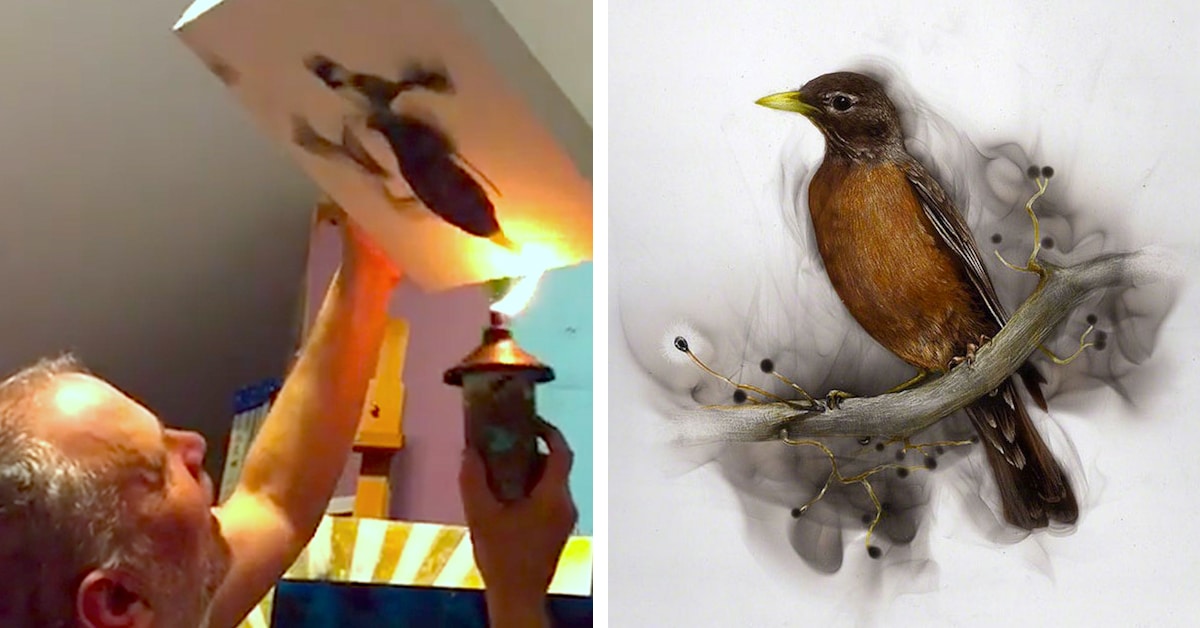 1200x628 New Fire Painting From Steven Spazuk, The Creator Of Fumage - Fumage Painting