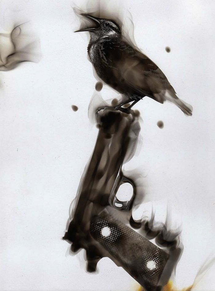 700x949 Ethereal Flame Paintings By Steven Spazuk - Fumage Painting