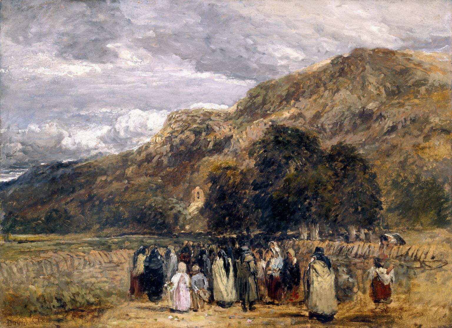 1536x1116 A Welsh Funeral, Betwys Y Coed', David Cox, C.1847 50 Tate - Funeral Painting