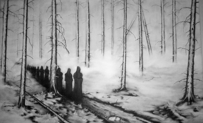 657x398 Funeral Procession By Draupnir - Funeral Procession Painting