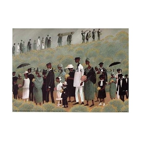 458x458 T. Coleman Art Prints - Funeral Procession Painting
