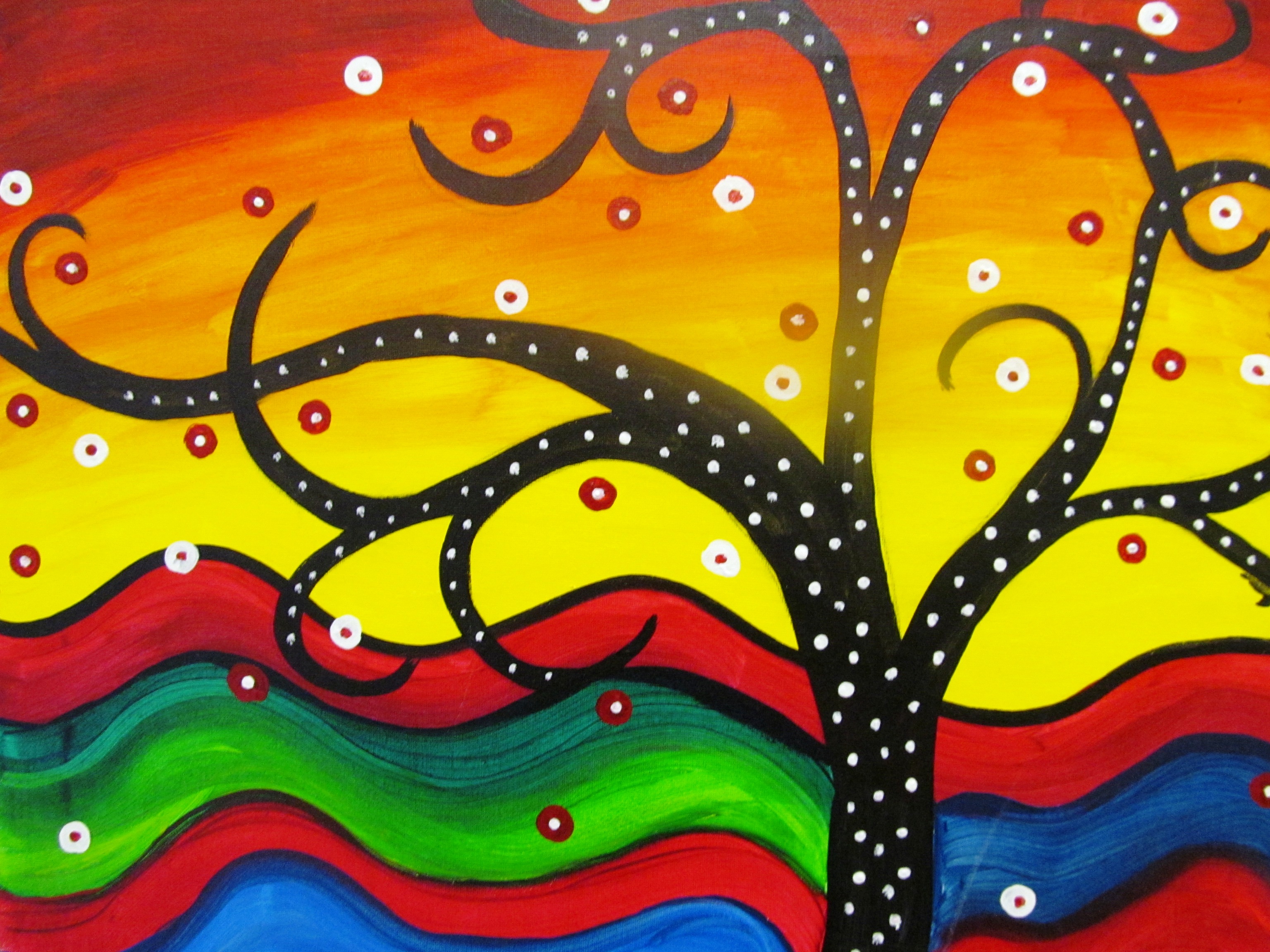 3072x2304 Funky Tree Visarts - Funky Painting