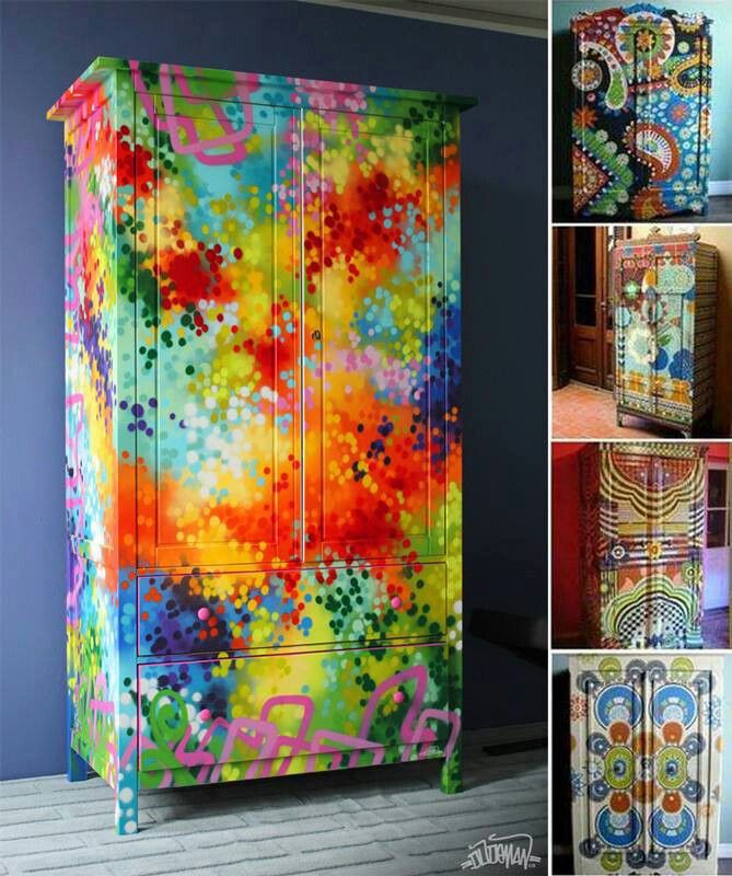 669x800 Funky Painted Furniture ) Furniture Funky Painted - Funky Painting