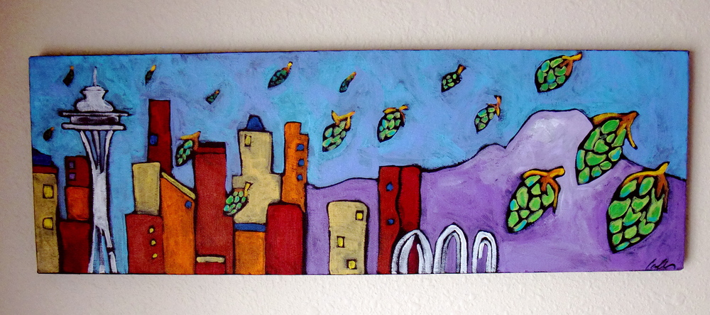 1000x444 Northwest Brewers Carla's Funky Art - Funky Painting