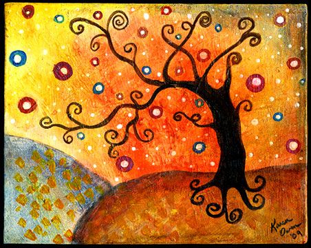 452x360 A Funky Tree Artsy, Painting Inspiration And Tree Art - Funky Painting