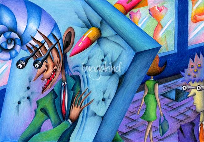 650x452 Stunning Funky Artwork For Sale On Fine Art Prints - Funky Painting