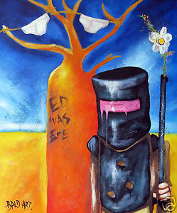 249x300 Ned Kelly Bush Ranger Funky Art Print Painting Australia Coa - Funky Painting
