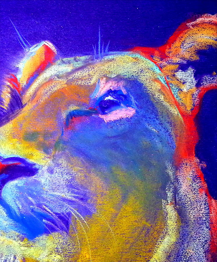 746x900 Funky Lioness Jungle Queen Painting By Sue Jacobi - Funky Painting