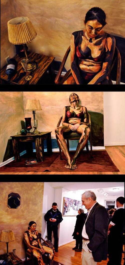 500x1063 Body Paint - Funny Artist Painting