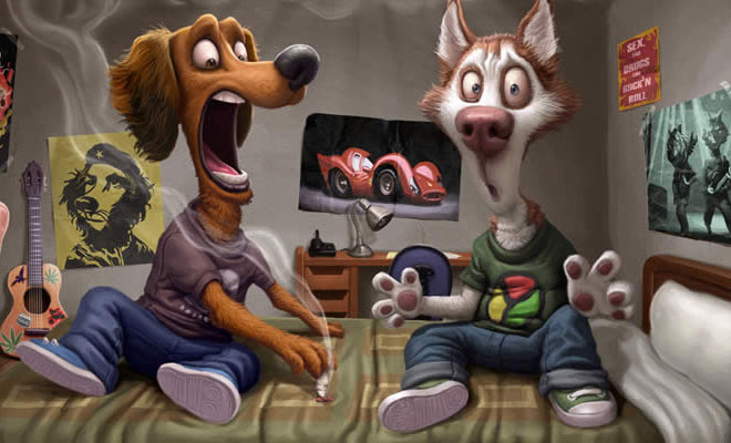 660x400 Creative And Funny Digital Paintings By Artist Tiago Hoise World - Funny Artist Painting