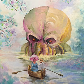 290x290 Artist Adds Star Wars, Monty Python, And Other Pop Culture - Funny Artist Painting