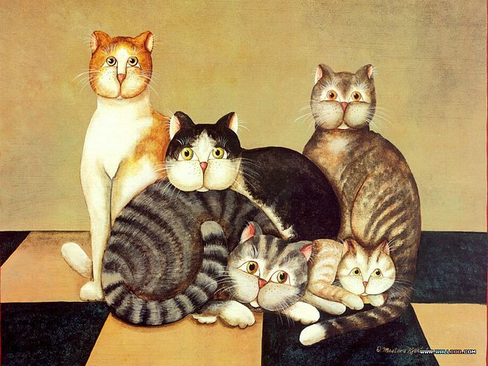 700x525 Google Image Result For Cat - Funny Cat Painting