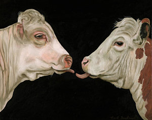 300x237 Funny Cow Paintings Fine Art America - Funny Cow Painting