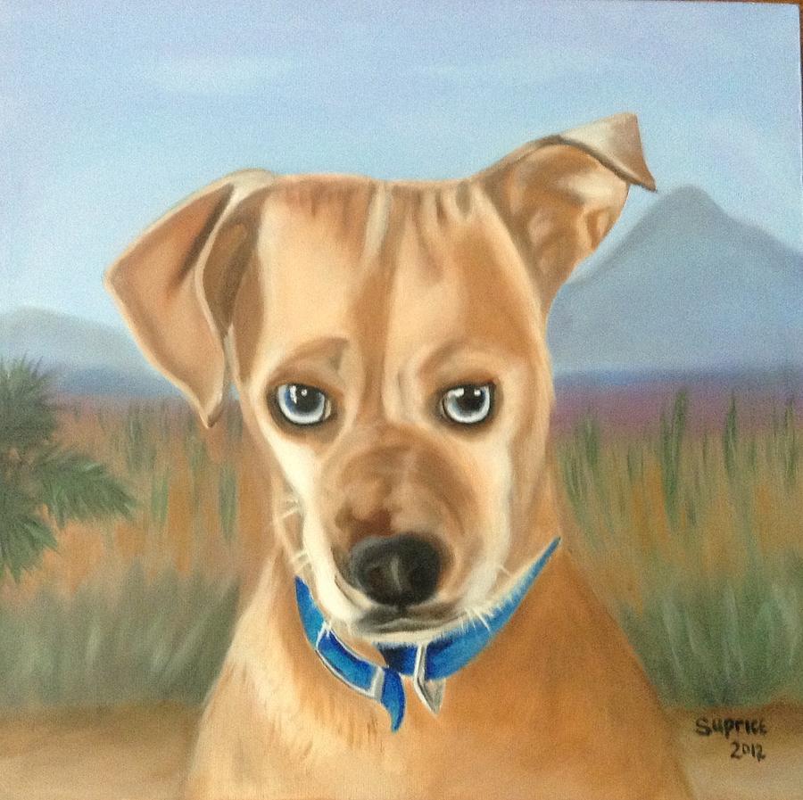 900x897 Funny Dog Painting By Sue Price - Funny Dog Painting