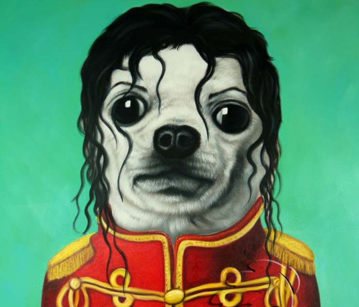 Funny Dog Painting at PaintingValley.com | Explore collection of Funny ...