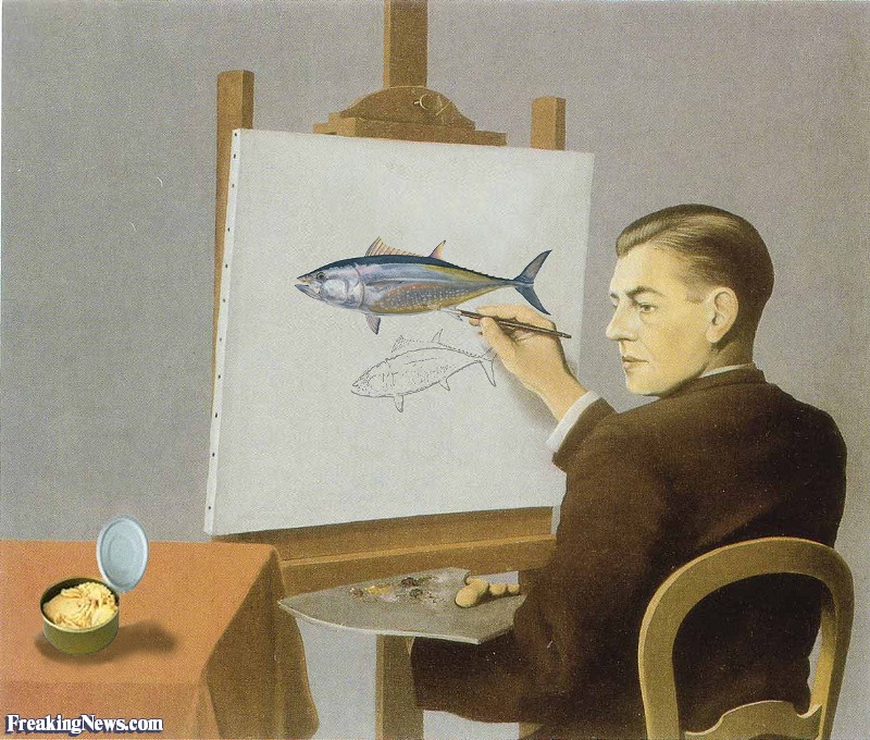 800x680 Painter Painting Tuna Pictures - Funny Painting